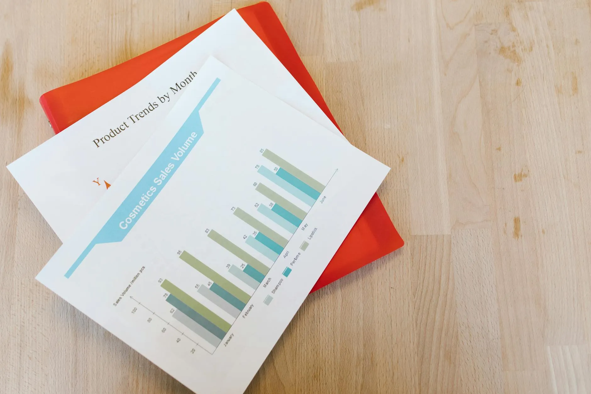 Social media report template with analytics charts and monthly performance metrics dashboard