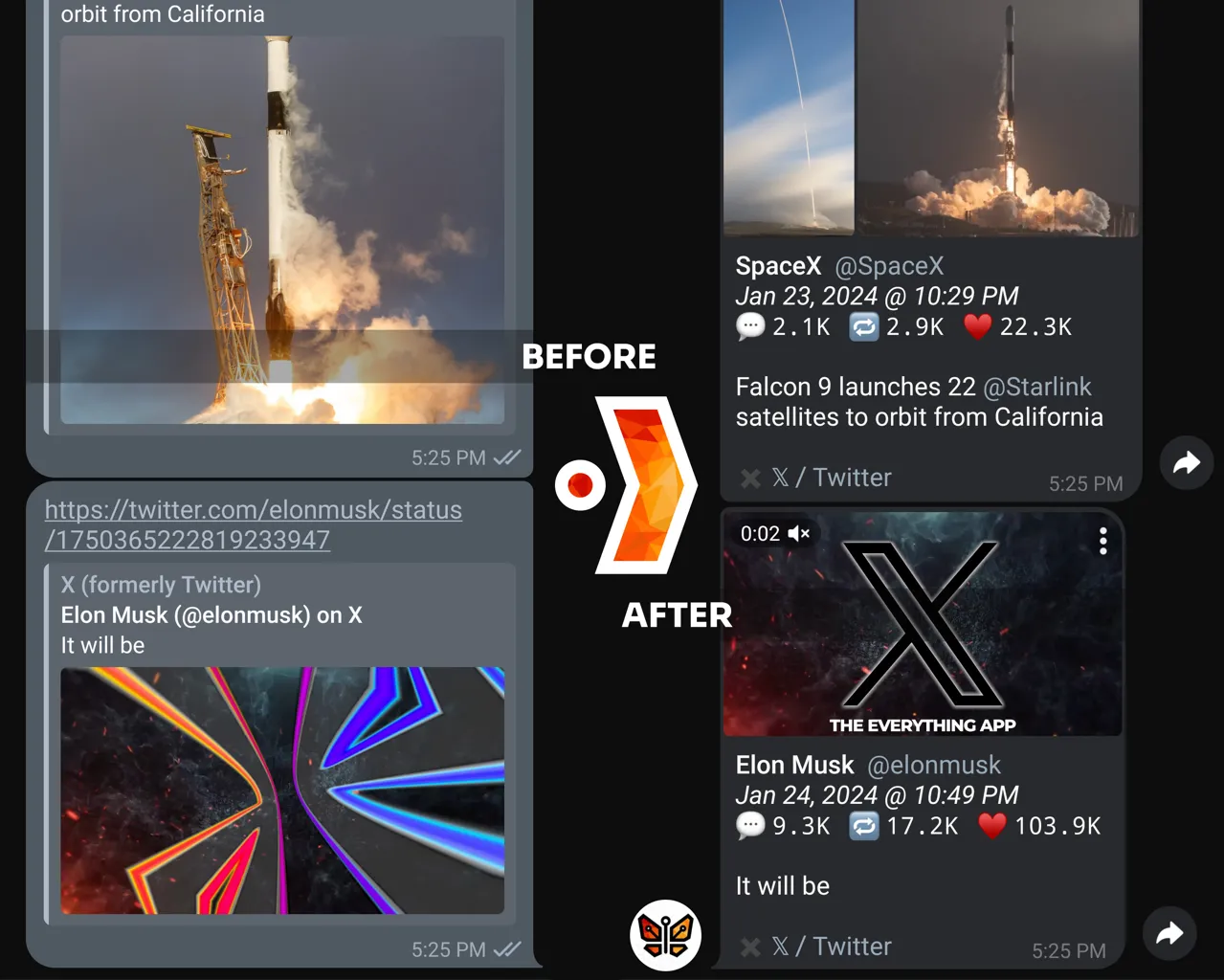 SocialBotify - Before and After